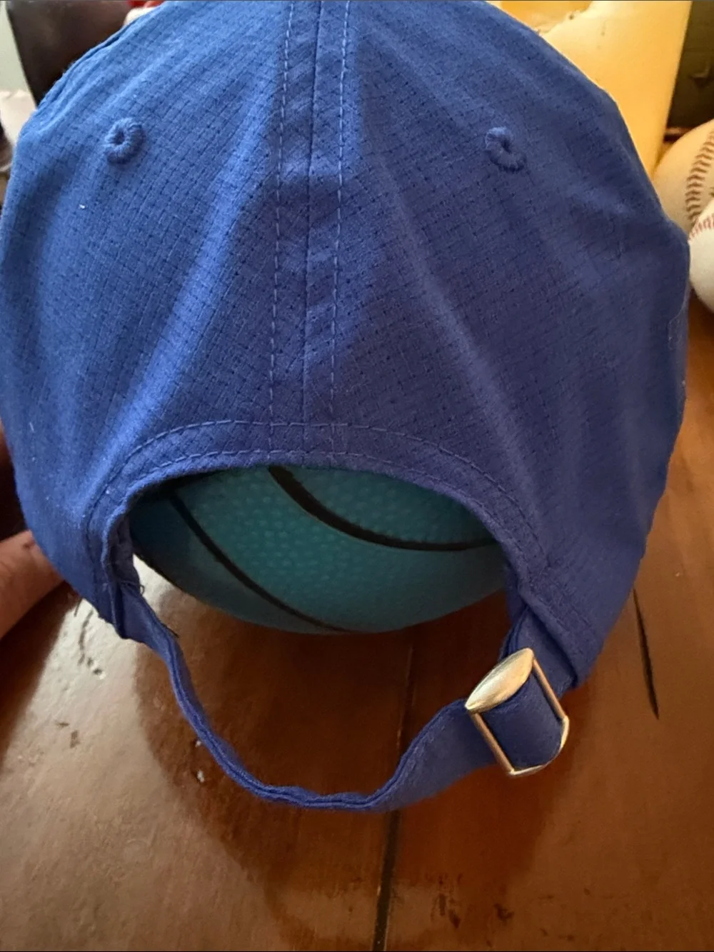 G Football Embroidered Blue Baseball Cap - Team Spirit Hat